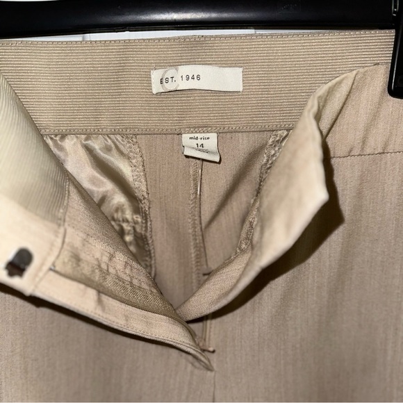 NEW CATO Mid Rise StretchKhaki Flat Front Straight Leg Dress Pants Size 14 - Picture 7 of 9